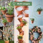6-Pack 4-Inch Terracotta Pots with Saucers