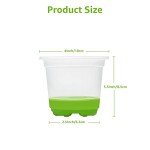 30 Packs of 4" Clear Nursery Pots with Bases