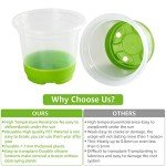 30 Packs of 4" Clear Nursery Pots with Bases