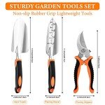 3-Piece Garden Tool Set with Non-Slip Grip