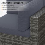 8-Piece Modular Outdoor Patio Furniture Set