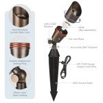 Brass LED Landscape Spotlights - 12 Pack