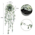2pcs Faux Eucalyptus Hanging Plants for Home Decor