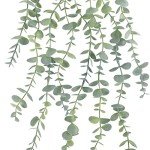 2pcs Faux Eucalyptus Hanging Plants for Home Decor