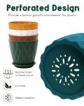Multicolor 6 Inch Indoor Planter Pots - 5 Pack