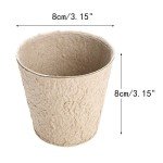 100 Peat Pots with White Plant Labels