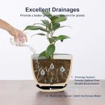 Vintage Blue Ceramic Plant Pots Set of 4