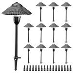 ZUCKEO 12-Pack LED Pathway Lights for Gardens