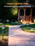 ZUCKEO 12-Pack LED Pathway Lights for Gardens