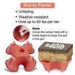 5-Tier Stackable Vertical Planter for Herbs & Flowers