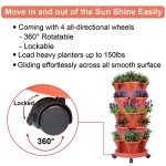 5-Tier Stackable Vertical Planter for Herbs & Flowers