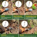 Heavy Duty 10-Piece Garden Tool Set with Tote