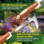 Heavy Duty 10-Piece Garden Tool Set with Tote