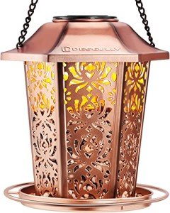 Hanging Solar Bird Feeder - Durable Metal Design