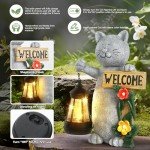 Solar Cat Garden Statues - Unique Gifts & Decorations