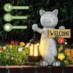 Solar Cat Garden Statues - Unique Gifts & Decorations