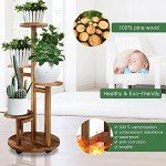5-Tier Wood Plant Stand for Indoor Gardens