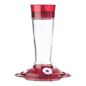 Ruby Hummingbird Feeder with 4 Feeding Stations