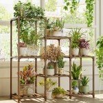 Wooden 3-Tier Plant Stand for Indoor/Outdoor Decor