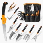 10-Piece Stainless Steel Garden Tool Set
