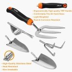 10-Piece Stainless Steel Garden Tool Set