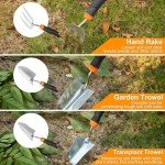 10-Piece Stainless Steel Garden Tool Set