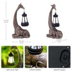 11" Giraffe Statue for Garden and Home