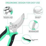 5-Pack Stainless Steel Garden Pruning Shears Set