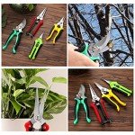 5-Pack Stainless Steel Garden Pruning Shears Set
