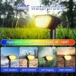 10-Pack Solar Spot Lights for Garden & Pathways