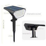 10-Pack Solar Spot Lights for Garden & Pathways