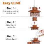 Squirrel Proof Bird Feeder with Large Capacity