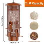 Squirrel Proof Bird Feeder with Large Capacity