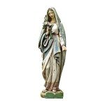 Madonna Lilies Virgin Mary Garden Statue