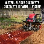 16-Inch Electric Tiller for Garden Soil Prep