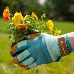 Water-Resistant Leather Palm Gardening Gloves for Women