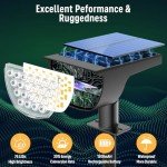 Solar Spot Lights for Yard and Garden (4 Pack)