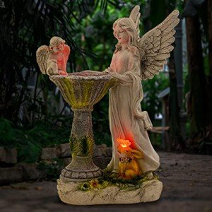 Color Changing Angel Solar Garden Statue