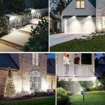 10-Pack Solar Spot Lights for Garden and Pathways