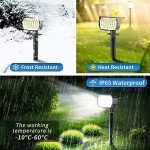 10-Pack Solar Spot Lights for Garden and Pathways