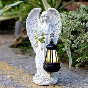 Solar Angel Garden Statue - 13.2 Inches