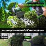 LURSKY 21V Cordless Hedge Trimmer and Shears