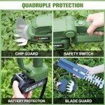 LURSKY 21V Cordless Hedge Trimmer and Shears