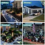 10 Pack Mini Solar Ground Lights for Gardens