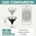 10 Pack Mini Solar Ground Lights for Gardens