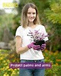 3 Pairs Women's Rubber Coated Gardening Gloves