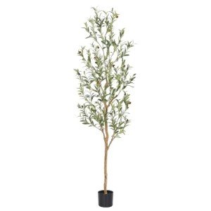 6ft Realistic Faux Olive Tree for Home Décor