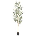6ft Realistic Faux Olive Tree for Home Décor