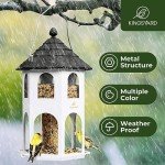 Kingsyard Hanging Metal Bird Feeder for Outdoors