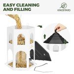 Kingsyard Hanging Metal Bird Feeder for Outdoors